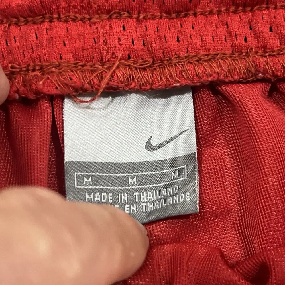 Vintage Y2K Nike Gray Tag Baggy Basketball Shorts Red Blue - Men’s Medium